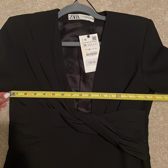 Zara black draped dress - Picture 14 of 15